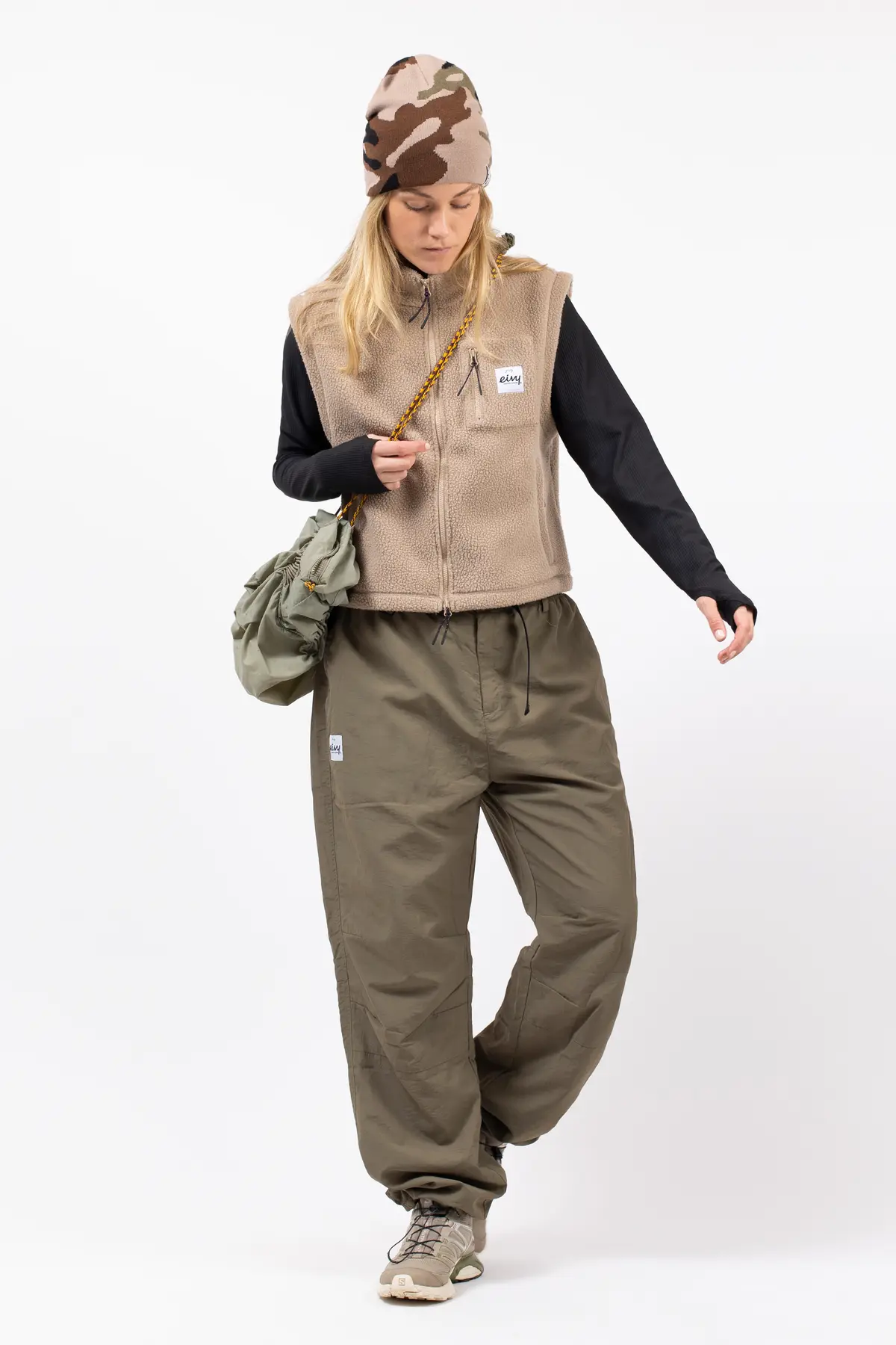 Boxy Sherpa Vest - Sand