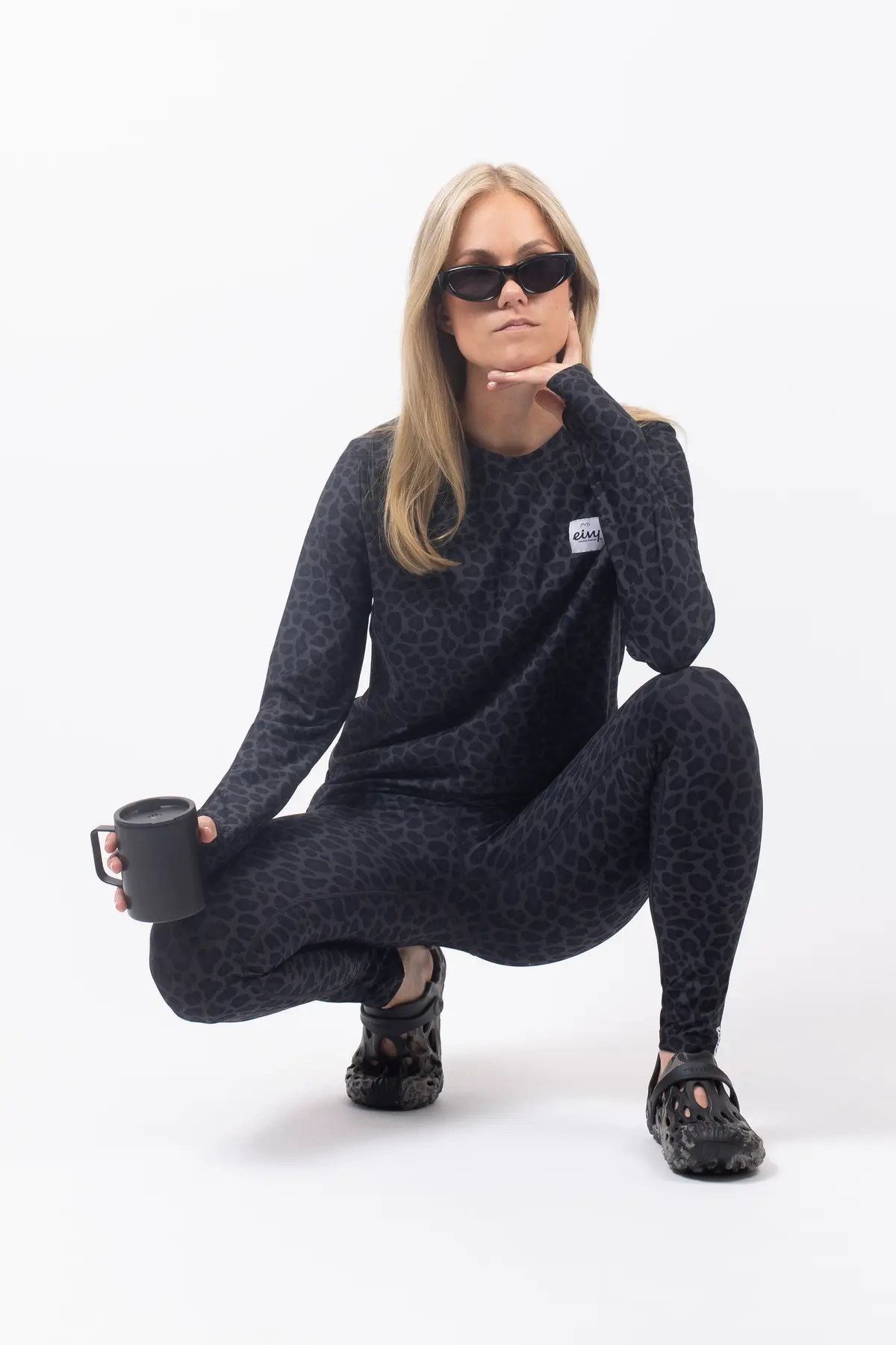 Versa Loose Fit Top - Black Leopard | XL