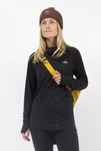 Icecold Merino Wool Top - Black Leopard