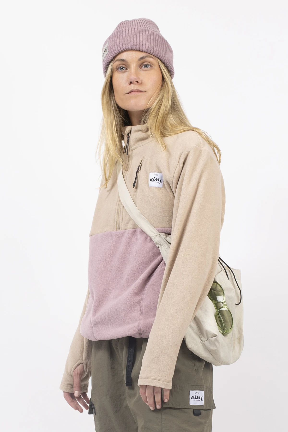 Techlight Halfzip Fleece - Sand / Faded Woodrose