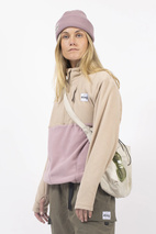 Techlight Halfzip Fleece - Sand / Faded Woodrose