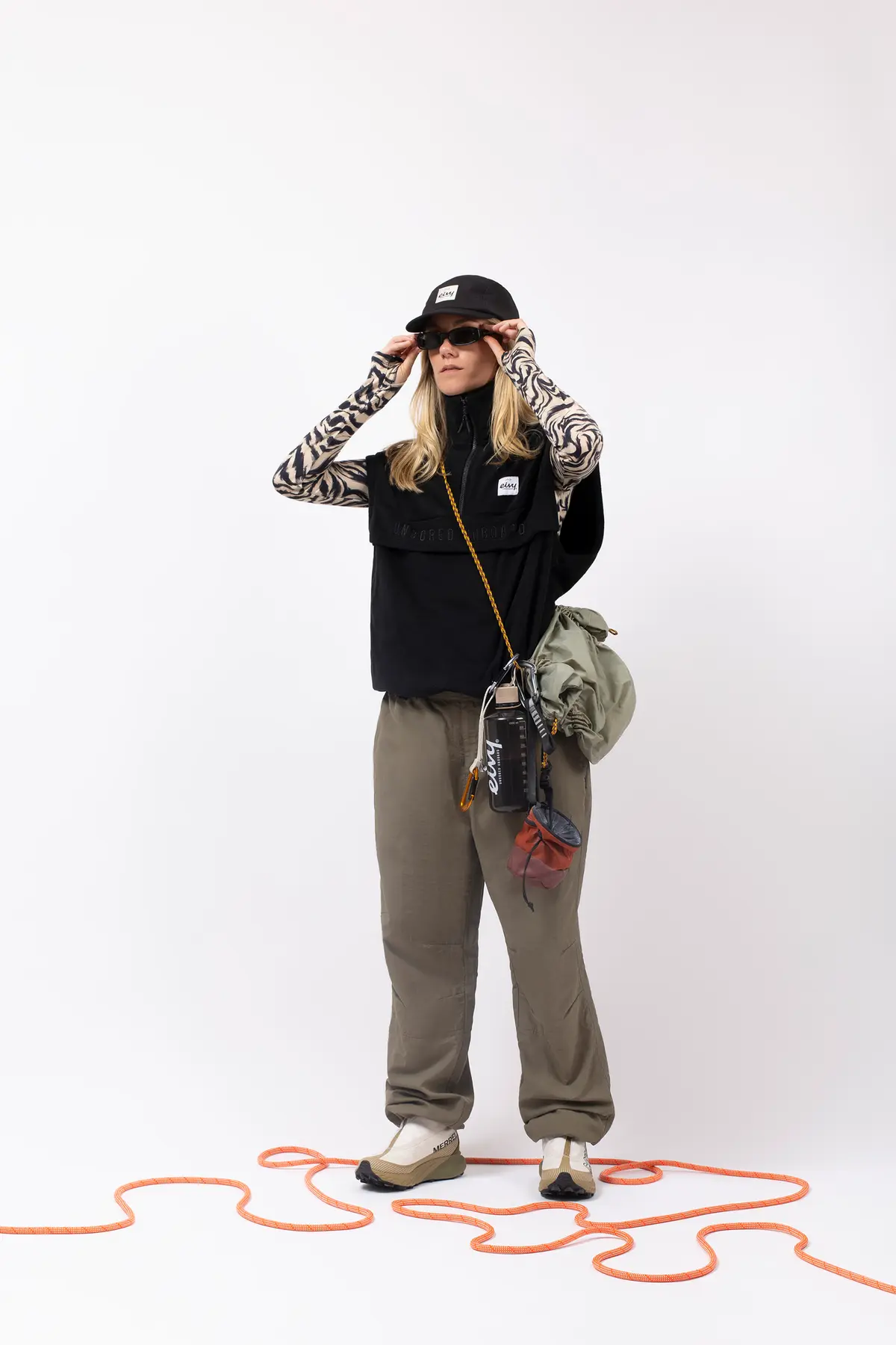 Ball Fleece Vest - Black