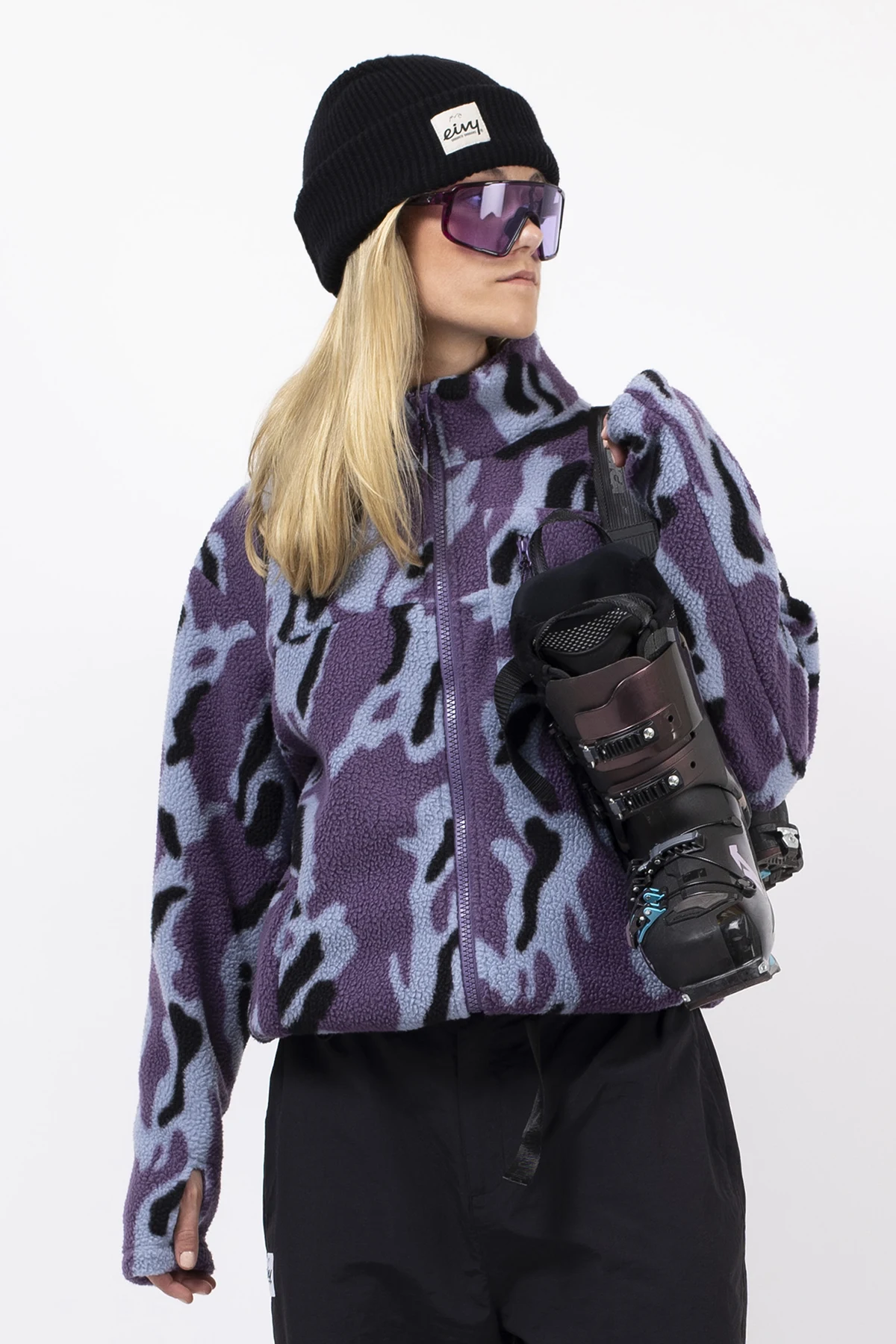 Versa Sherpa Jacket - Purple Stray