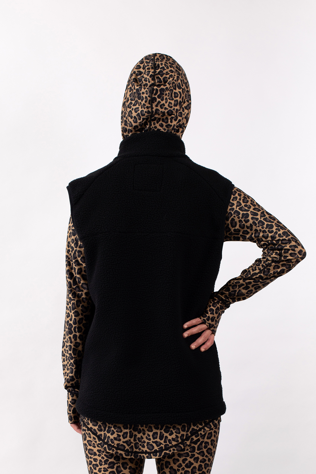 Lumberjackie Sherpa Vest - Black | S