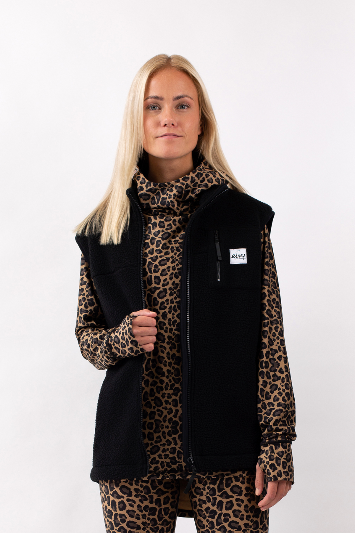 Lumberjackie Sherpa Vest - Black