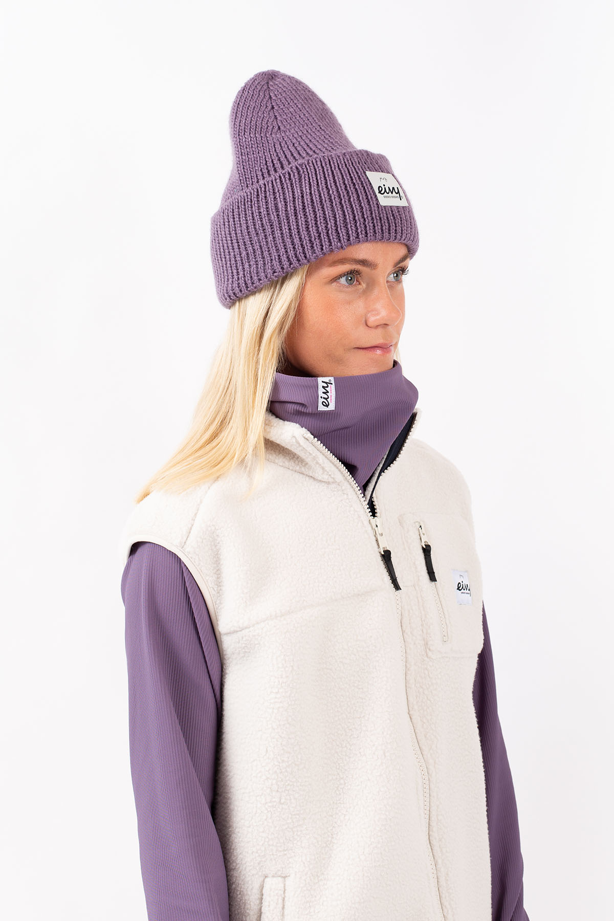 Easter Rib Wool Beanie - Deep Purple Easter Rib Wool Beanie - Deep Purple
