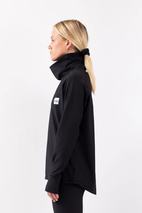 Loose Fit Gaiter Rib Top - Black