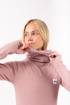 Icecold Gaiter Rib Top - Faded Woodrose