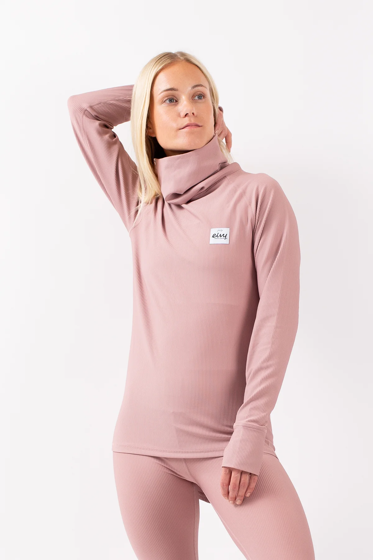 Icecold Gaiter Rib Top - Faded Woodrose