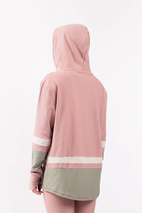 Loose Fit Hoodie Rib Top - Faded Blocks | XL