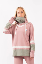 Loose Fit Hoodie Rib Top - Faded Blocks | XL