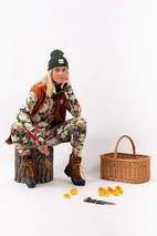 Icecold Zip Hood Top - Autumn Bloom