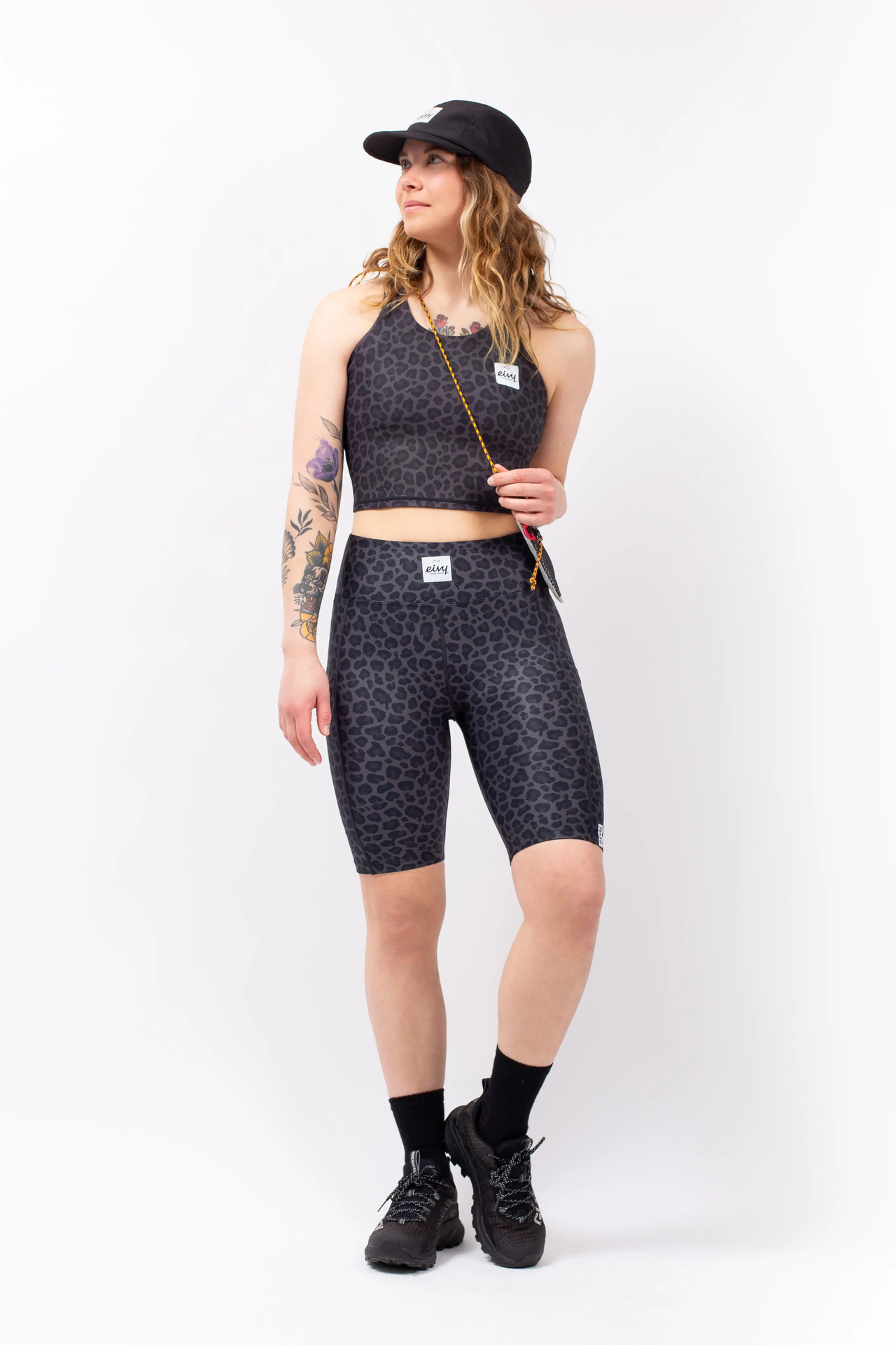 Venture Biker Shorts - Black Leopard | XL