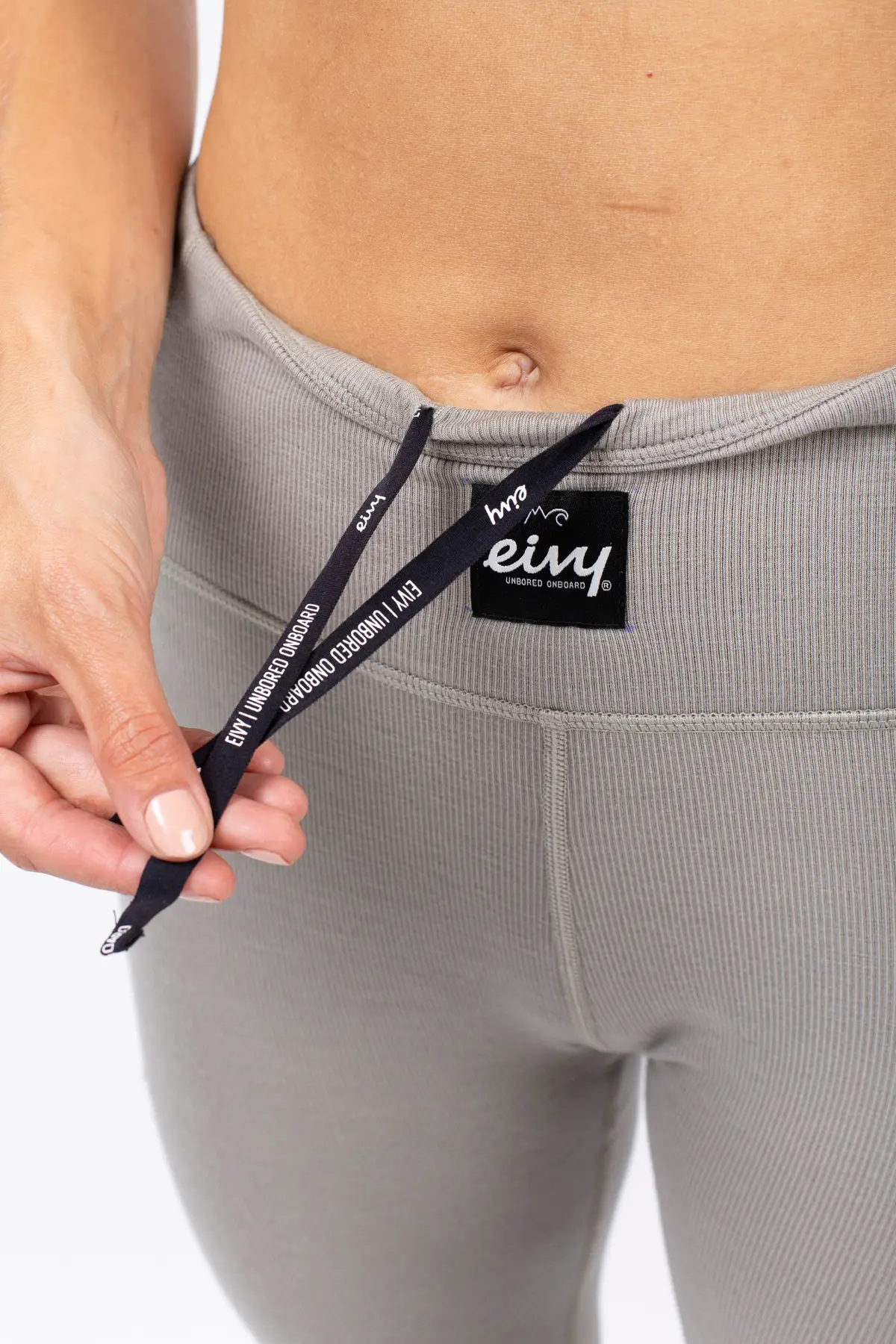 Pocket Merino Wool Rib Tights - Faded Oak