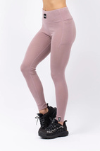 Pocket Merino Wool Rib Tights - Faded Woodrose