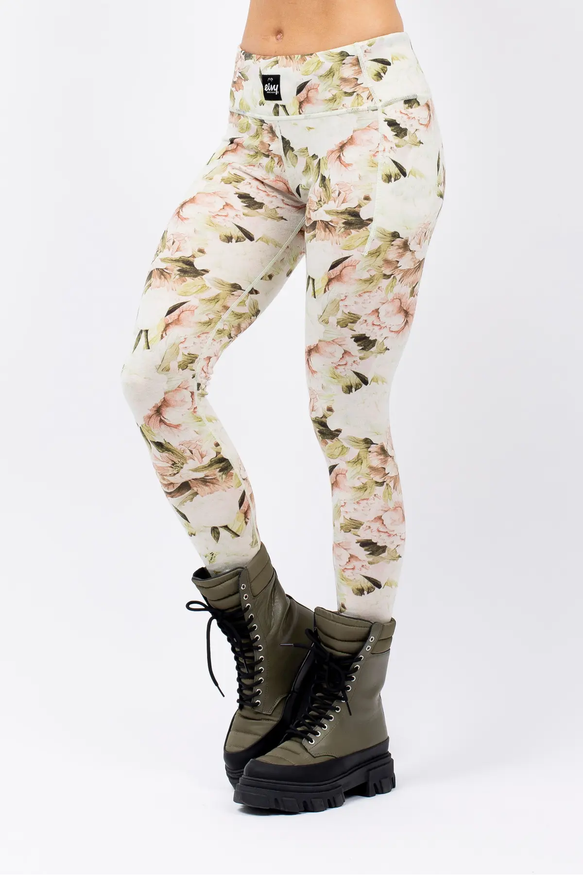 Pocket Merino Wool Tights - Bloom