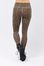 Pocket Merino Wool Tights - Leopard