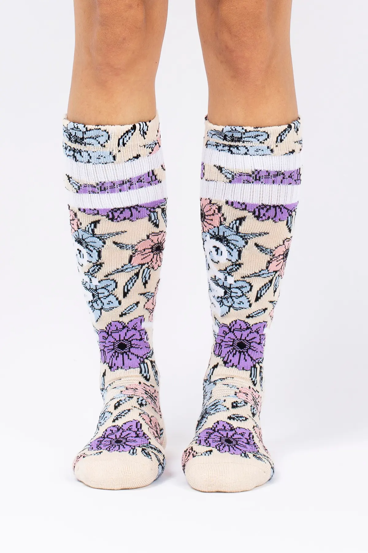 Cheerleader Wool Socks - Big Flower