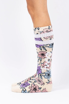 Cheerleader Wool Socks - Big Flower