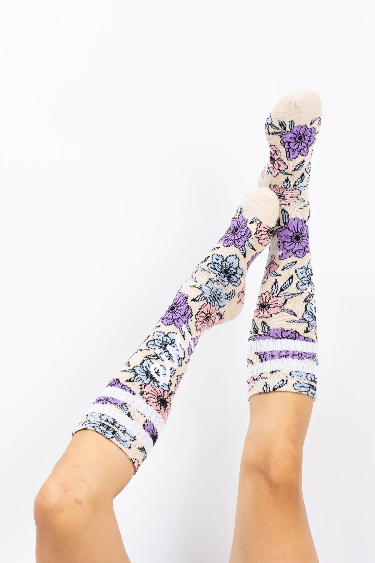Cheerleader Wool Socks - Big Flower