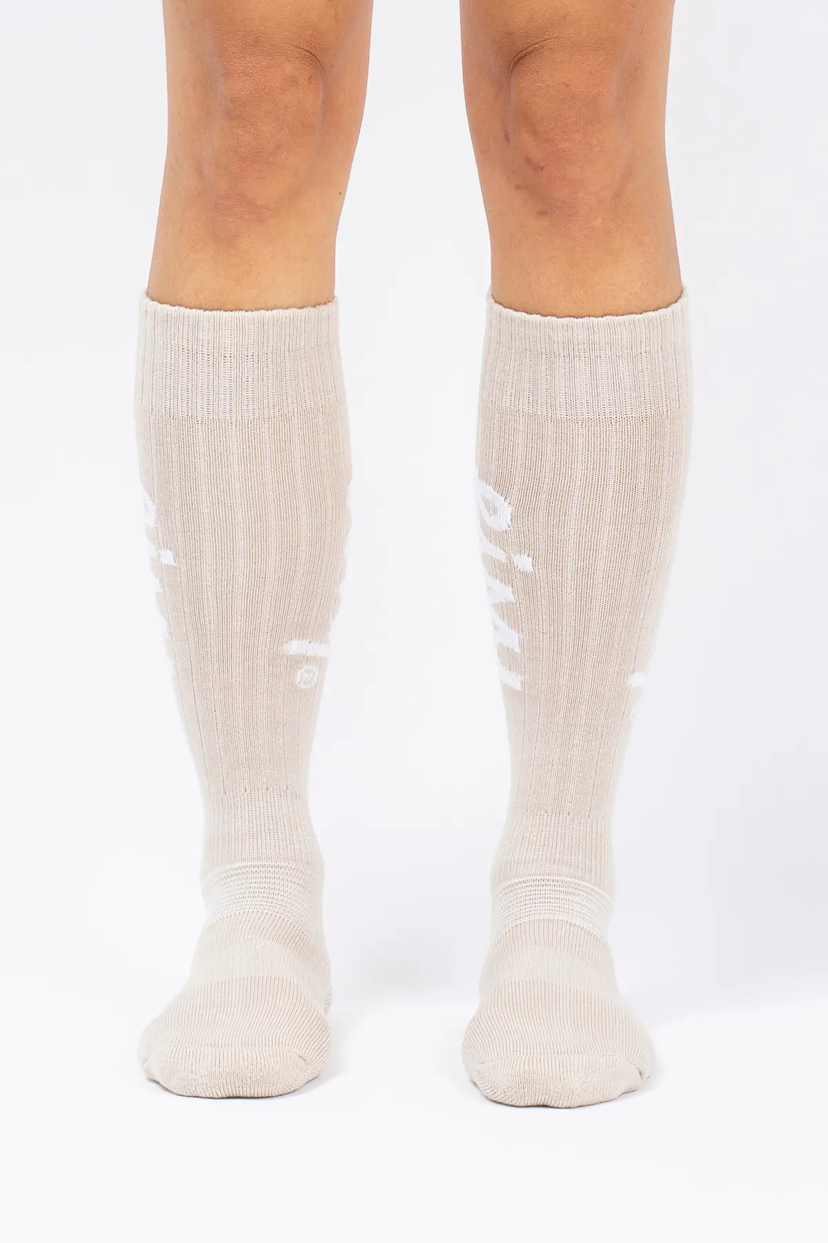 Rib Wool Socks - Faded Cloud