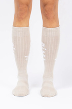 Rib Wool Socks - Faded Cloud