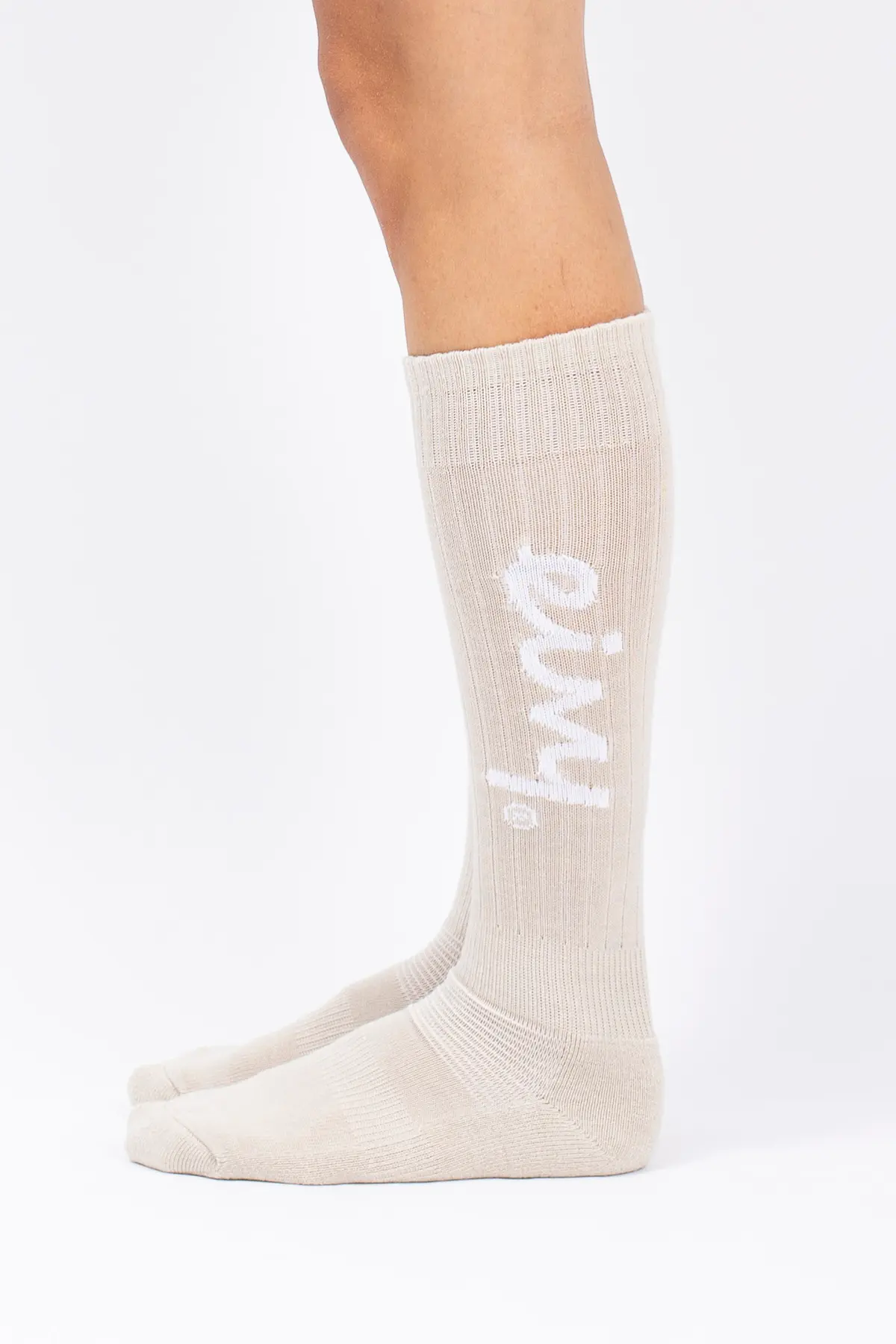 Rib Wool Socks - Faded Cloud