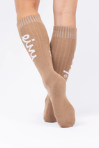 Rib Wool Socks - Faded Coffee