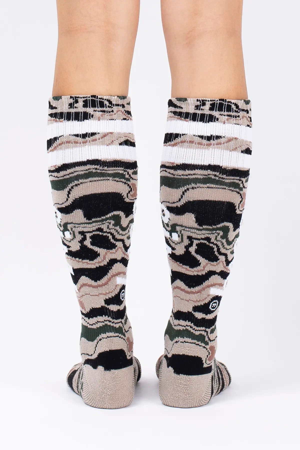 Cheerleader Wool Socks - Curve Camo