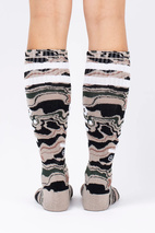 Cheerleader Wool Socks - Curve Camo