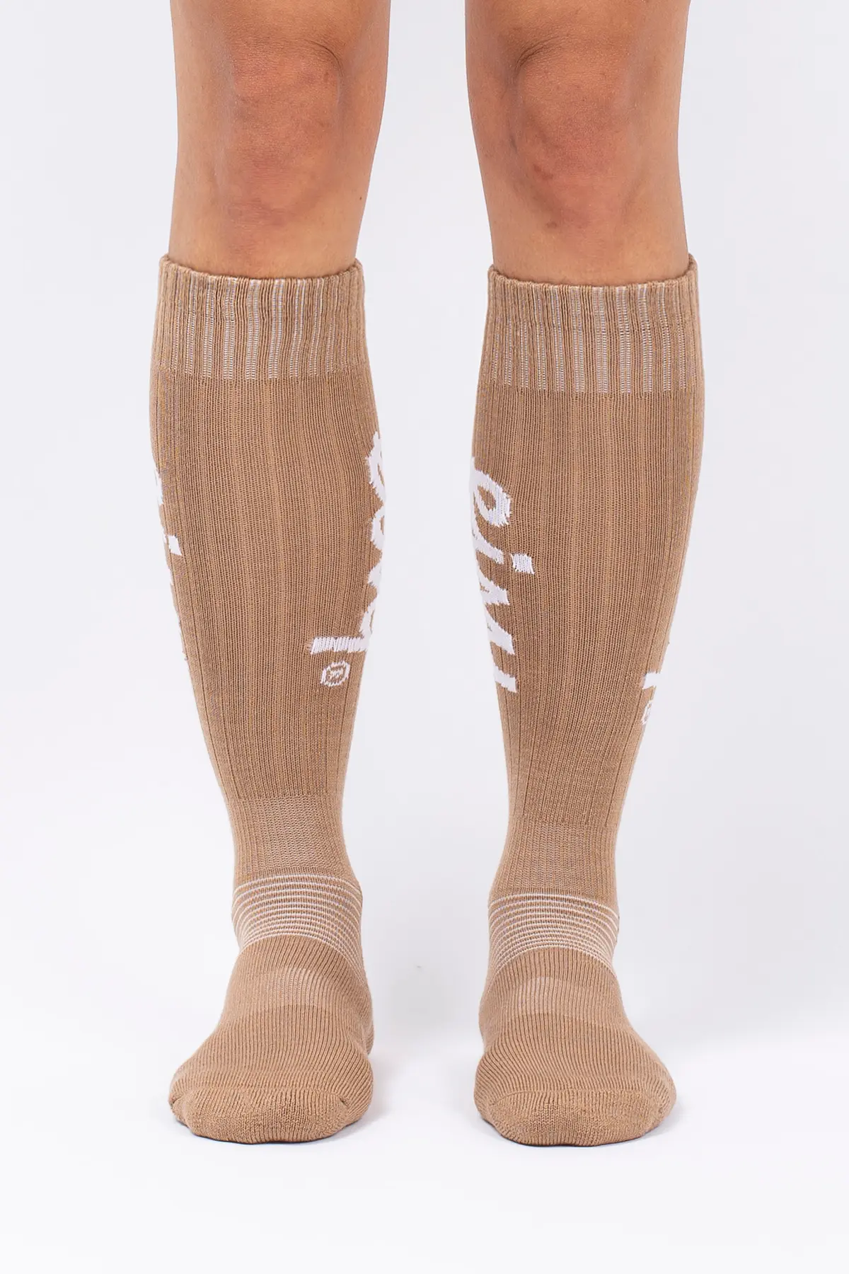 Rib Wool Socks - Faded Coffee
