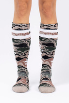 Cheerleader Wool Socks - Curve Camo