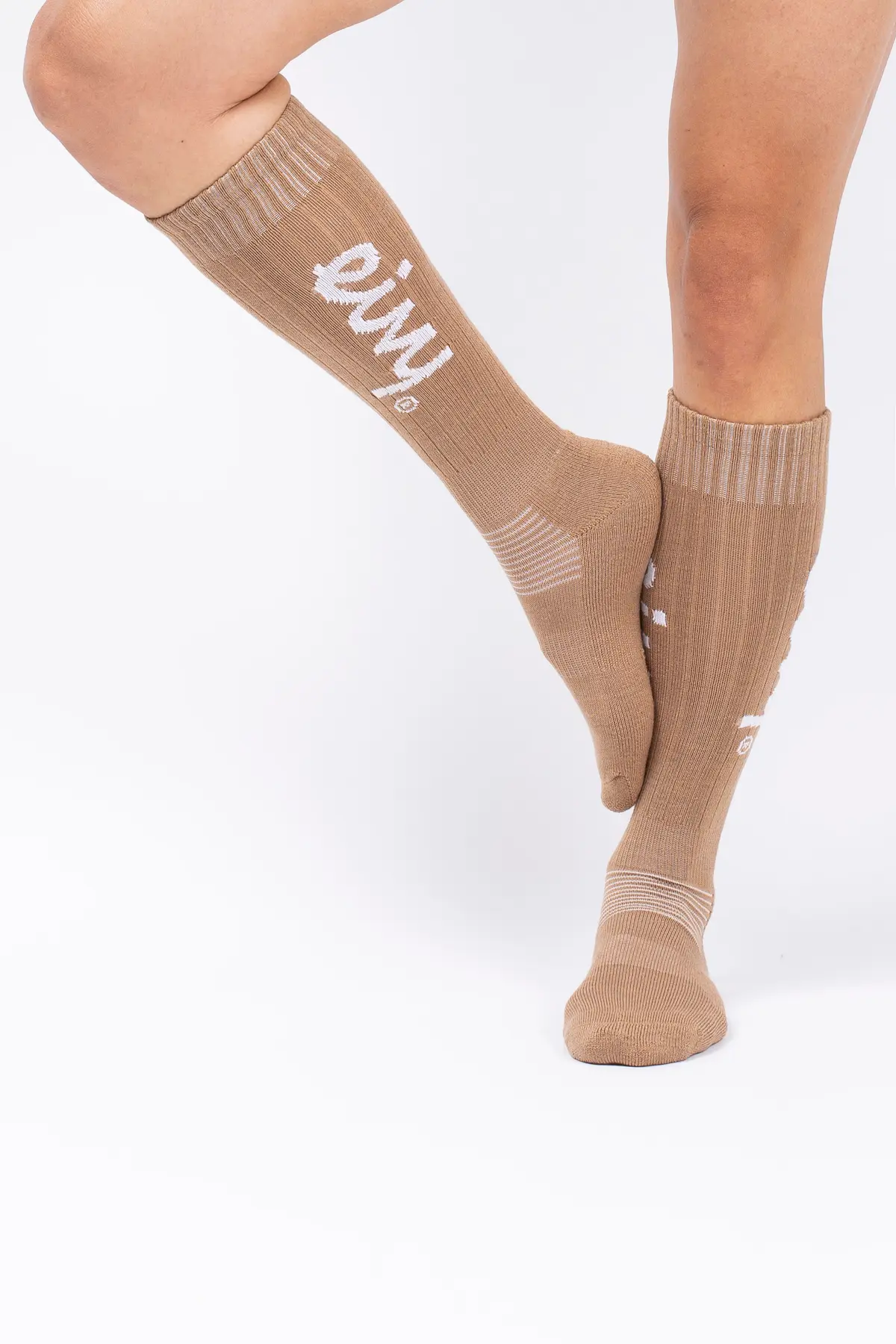 Rib Wool Socks - Faded Coffee