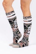 Cheerleader Wool Socks - Curve Camo