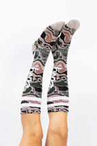 Cheerleader Wool Socks - Curve Camo