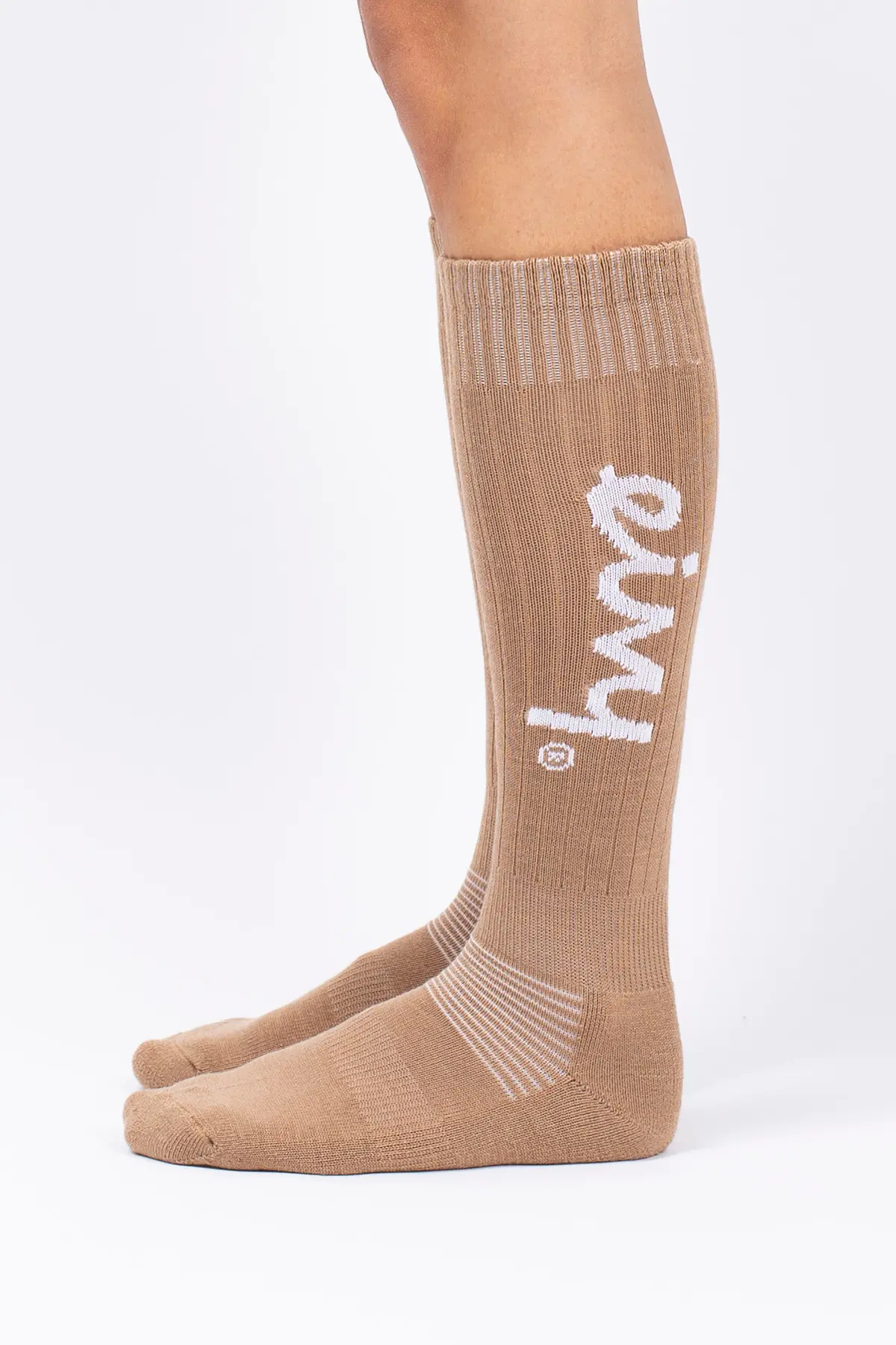 Rib Wool Socks - Faded Coffee