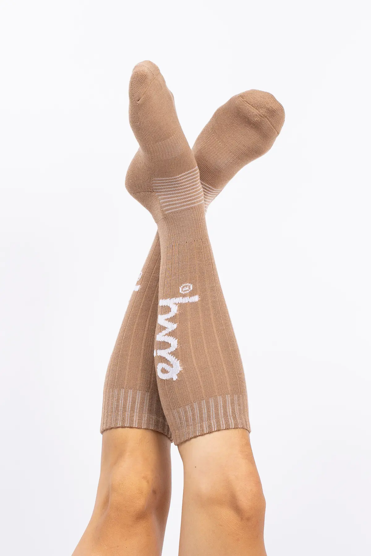 Rib Wool Socks - Faded Coffee