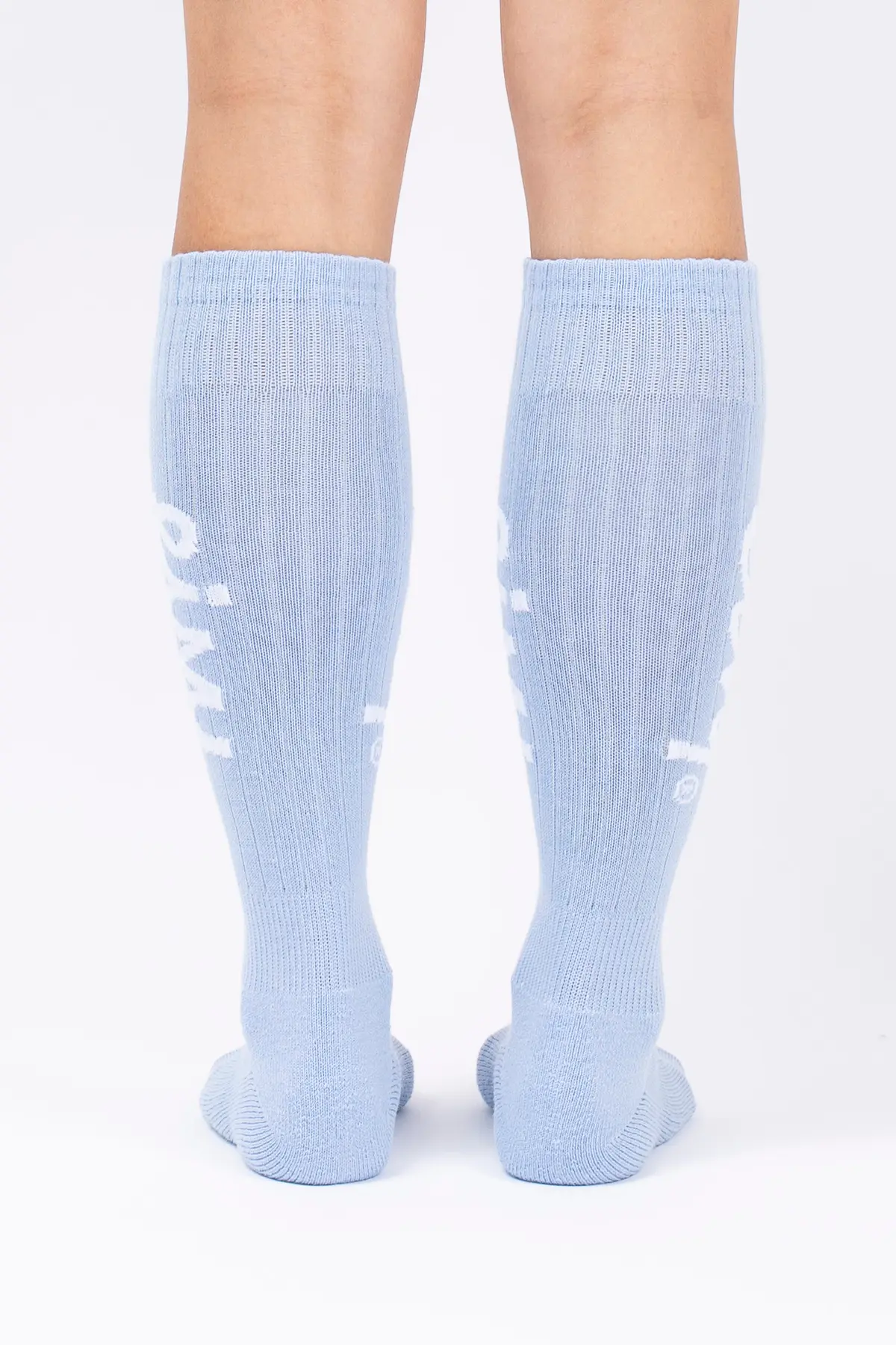 Rib Wool Socks - Faded Fog