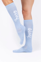 Rib Wool Socks - Faded Fog