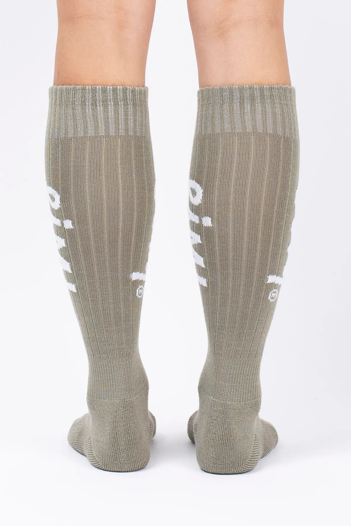 Rib Wool Socks - Faded Oak