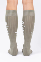 Rib Wool Socks - Faded Oak