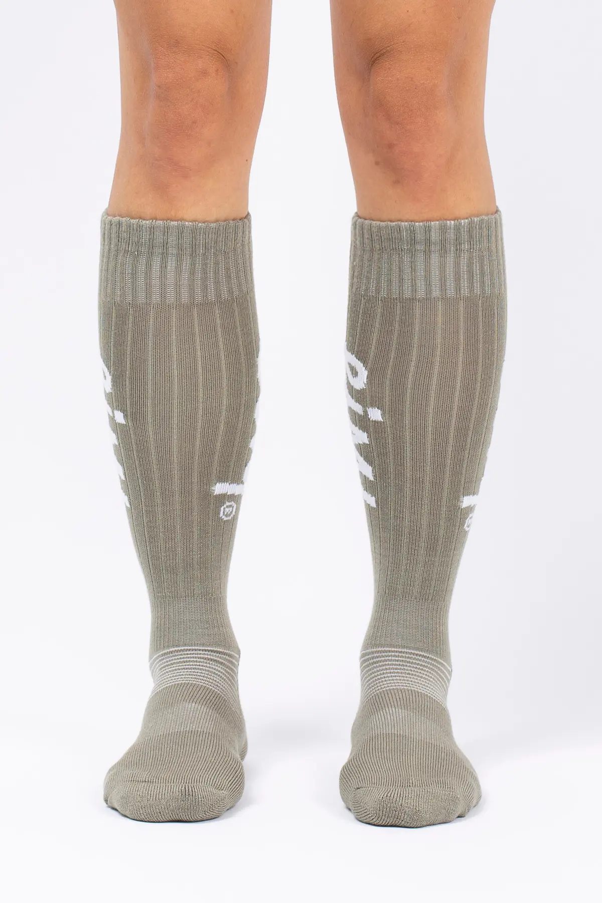 Rib Wool Socks - Faded Oak