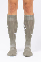 Rib Wool Socks - Faded Oak