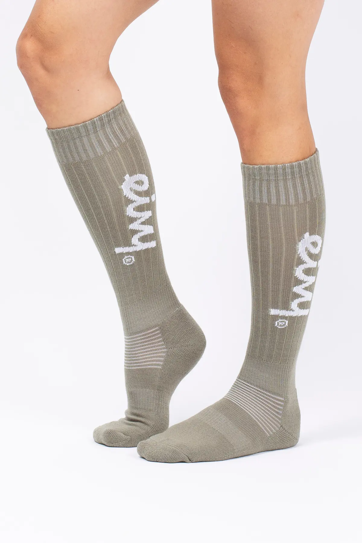 Rib Wool Socks - Faded Oak