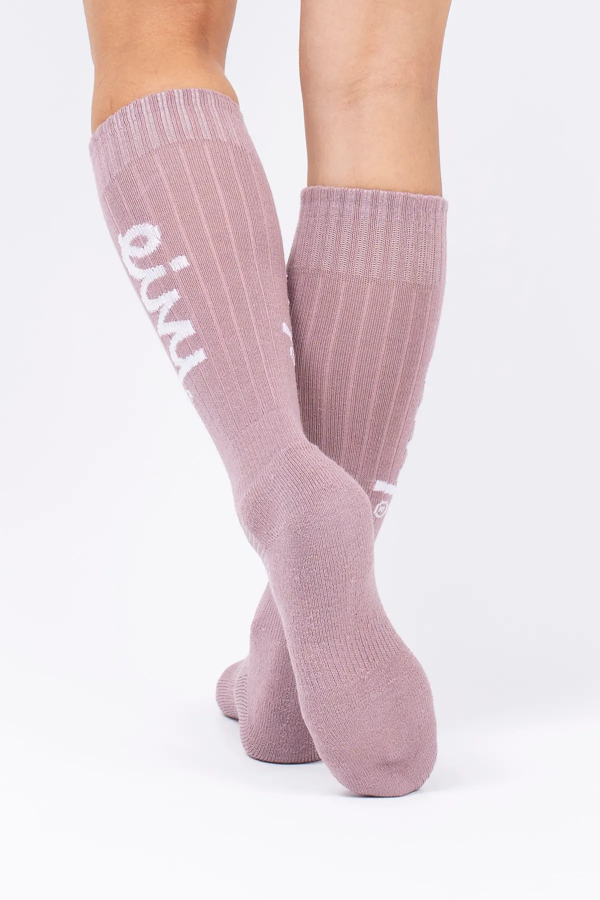 Rib Wool Socks - Faded Woodrose