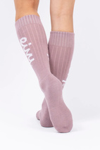 Rib Wool Socks - Faded Woodrose