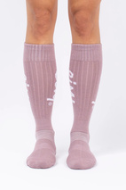 Rib Wool Socks - Faded Woodrose