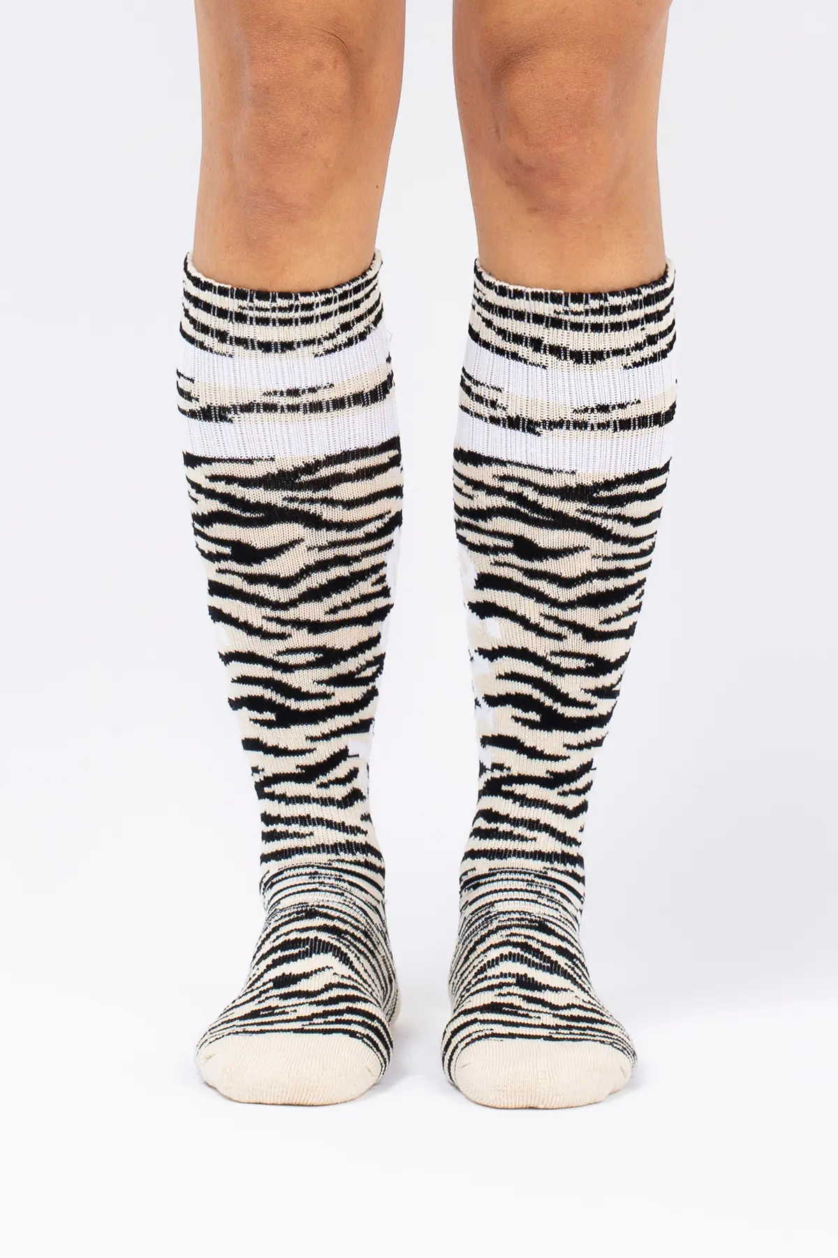 Cheerleader Wool Socks - Zebra