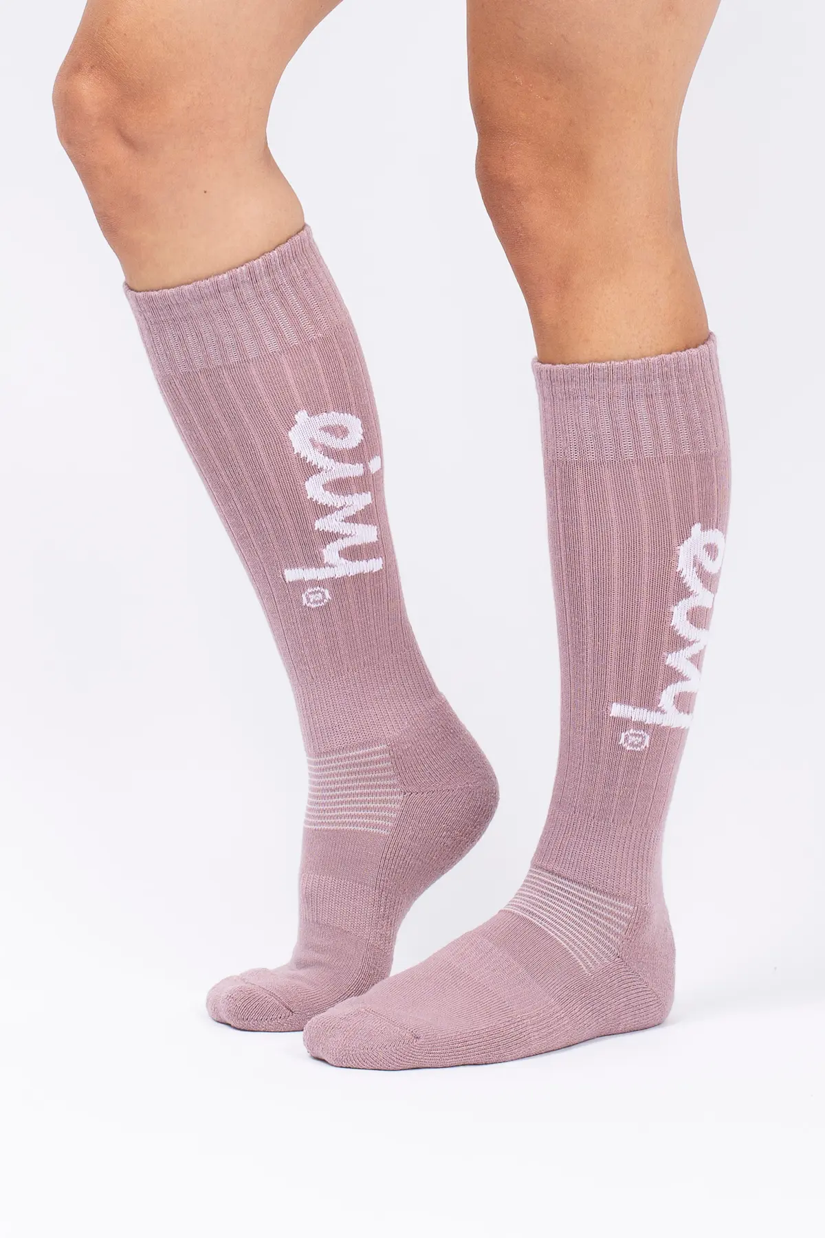 Rib Wool Socks - Faded Woodrose