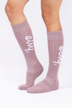 Rib Wool Socks - Faded Woodrose